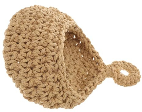 DECHOUS Rattankorb Geflochtene Korb Weidenkorb Wandkorb Handgewebte Hängekorb Obstkorb Gemüsekorb Brotkorb Lebensmittelkorb Organizer für Süßigkeit Snack Wohnzimmer Küche Bad Dekoration Kaffee