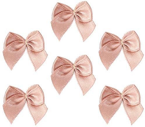 MAGICLULU 100stücke Handgefertigte Schleifen Aus Bändern Mit Blumenmuster Für Haarschleifen Geschenkschleifen Bastelarbeiten Und Ornamente Kaffee