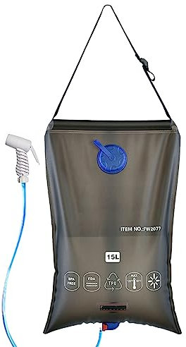 YIWENG Wassersack Faltbarer Wasserbehälter 15L Tragbarer Camping-Duschtasche Wassersack für den Außenbereich,15L Wassersack