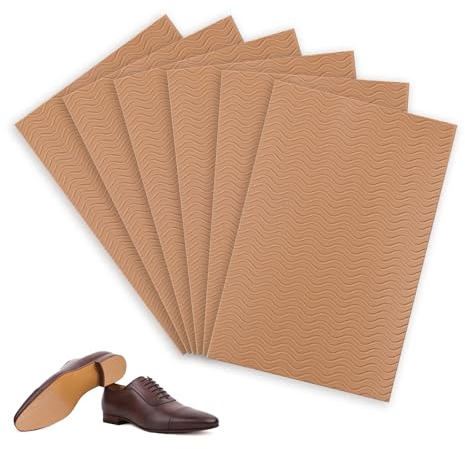 Schuhsohlen Reparatur, JANDH 6 Stück Anti-Rutsch-Gummisohle, Gummisohlen zum Aufkleben, Sole Protector, geräuschlos und Verschleißfest, passend für alle Größen von Gummisohlen