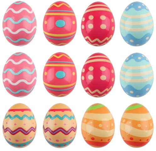 Ostereier Stressball Hillylolly 12 Stück Antistressball Erwachsene Kinder, Antistressball, Knetball Knautschball, Stressball für Kinder Erwachsene, Anti Stress Bälle, Ostern Party Geschenke Deko