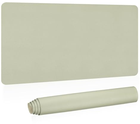 PATIKIL Schreibtischunterlage 80 x 38 cm, Rutschfeste Wasserdichte PU-Leder Schreibtisch unterlage Groß Schreibtischunterlagen Tischunterlage Schreibtisch Desk Mat, Grün
