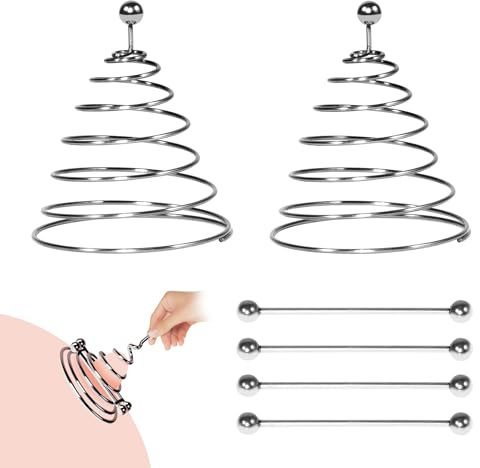 Kutocesy Stainless Steel Nippelklemmen Adjustable Frühling Nipple Clamps Breast Stimulators Restraints Fetish BDSM Sex Toys für Women (L)