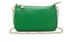 Chicca Borse Borsetta da donna in pelle, borsa a tracolla clutch pochette