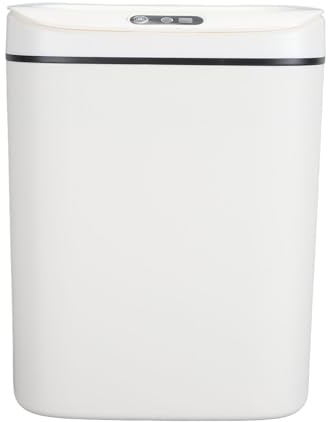 Yctze Cubo de Basura con Sensor de Movimiento Inteligente de 12L para Dormitorio, Oficina, Cocina, Inodoro, Contenedor Táctil Automático para Residuos (12L)
