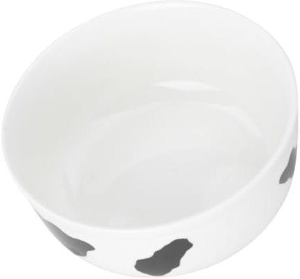 MOLUCKFU Ciotola Ceramica con Design di Mucca per Insalata e Frutta Stile Elegante e Moderno di Resistente e Perfetta per Uso Quotidiano