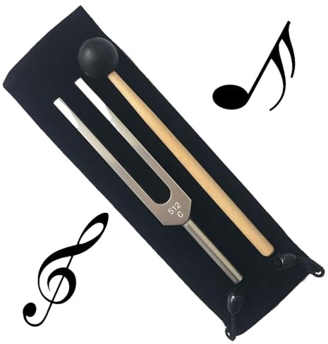 Stimmgabel Therapie, Erdton-Stimmgabel, 512Hz Instrument Für Musik Und Wellness, Aluminiumlegierung, Rostfrei, Um Gleichgewicht Und Gesundheit Zu Erhalten, Körper Zu Entspannen Und Stress Abzubauen