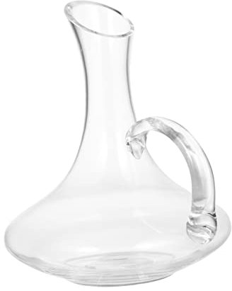 Cabilock Dispensador De Bebida De Vidrio Sin Plomo Con Asa Decantador De Whiskey y Vino Para Decoración Del Hogar Soporte Práctico Para Botellas y Garrafa Con Grifo Capacidad Para Cerveza y