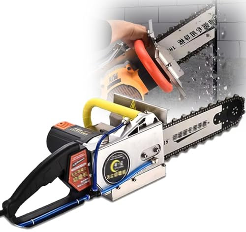 ylpddmm Cortador de hormigón, Fresa para muros,Sierra de Hormigón Eléctrica 5800 W/6800 W 6000 RPM Máquina de Corte de Hormigón de Agua y Seco para Piedra Ladrillo,35CM