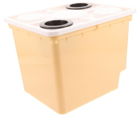 iplusmile Secchio per piantare Piante piantina Coltivazione Fuori Suolo Crescente Vaso idroponico fioriere in plastica Fuori Suolo l'idroponica coltiva Il Secchio Giallo