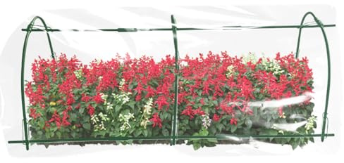 Gartentunnel – Wetterschutz, Rahmenstützen, Tomaten, Paprika, , Kletterpflanzen, Stabiler Wachstunnel, Outdoor-Gartenarbeit, 120 x 65 x 80 cm