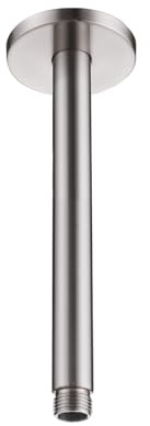 8 Inch Ceiling Mounted Shower Arm with Large Flange, Brushed Nickel, Made of 304 Stainless Steel, Straight Shower Pipe for Morden Bathroom