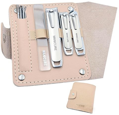 Nail Clippers Manicure Pedicure Kit: 10-in-1 Manicure & Pedicure Tools with PU Case - Portable Stainless Steel Nail Care Set for Home Travel - Gifts for Men Women Christmas Birthday Valentine's Day