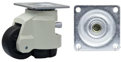 1 Uds estilo de mango GD-60F/60S/80F/80S carga 500KG, ruedas/ruedas ajuste nivel, ruedas industrial soporte plano(Hand shank-GD-100F)