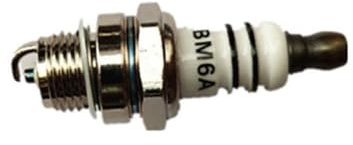 BALMYOZCN BM6A Zündkerzenstecker, passend for 2-Takt-Kettensägen-Rasenmäher(2Silver)