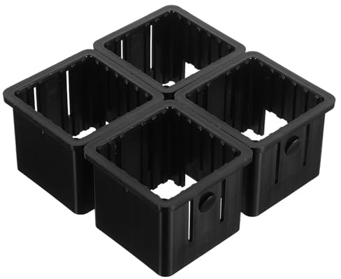 SWETRACE Mangas Huecas Deslizantes para Tubos Cuadrados de 50 Mm a 40 Mm, 4 Piezas de Casquillos Interiores para Accesorios de Máquinas de Ejercicio, Repuestos Compatibles para Equipos