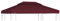 vidaXL Toile Supérieure Double de Belvédère 310 g/m² 4x3 m Bordeaux Tonelle