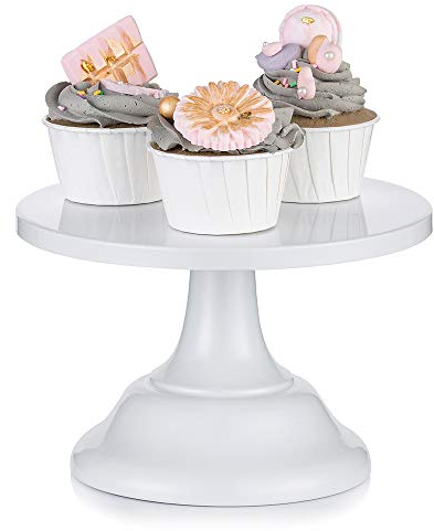 Alzata per Torta in Bianca Cupcake per Dessert da 20cm Torta Stand Rotonda per Festa di Compleanno Anniversario di Matrimonio Baby Shower
