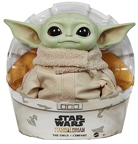 Mattel GWD85 - Disney Star Wars - The Mandalorian - Grogu Baby Yoda, 28 cm