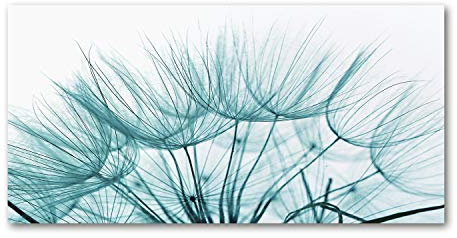 Tulup Leinwandbild - Wandkunst - Drucke auf Leinwand - Leinwanddruck -100x50 cm - Blumen & Pflanzen - Weiß - Pusteblume