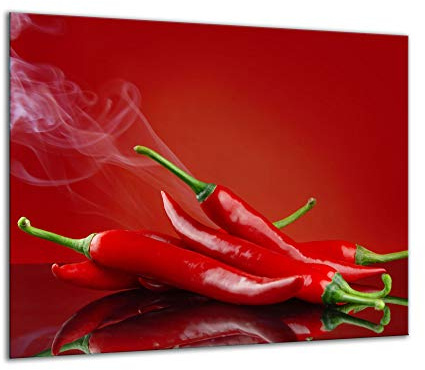 TMK ArtDeko Herdabdeckplatte 1 Teilig 60x52 cm – Spritzschutz Herdabdeckung – Herdschutz aus Sicherheitsglas – Robust, Hygienisch & Rutschfest– Schutz für Induktion, Ceran, Gas & Elektro
