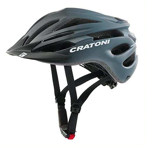 Cratoni Helmets Fahrradhelm für Kinder Pacer JR Mountainbike Jugendhelm Allroundhelm (XS/S (49-55 cm), Black-Grey)