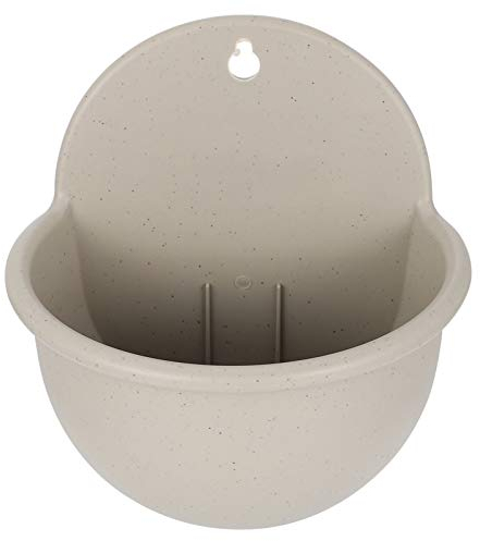 ABOOFAN 1stück Wandmontierter Blumentopf Kunststoff Im Simulierten -Stil Für Wanddekoration Für Innenräume Und Außenbereiche Mit Wasserablauf Und Einfachem Aufhängen