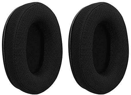 kwmobile 2x Cuscinetto Compatibile con Kingston HyperX Cloud Alpha S - Cuscinetti Sostitutivi Cuffie Headphones Over Ear in Rete Mesh - nero