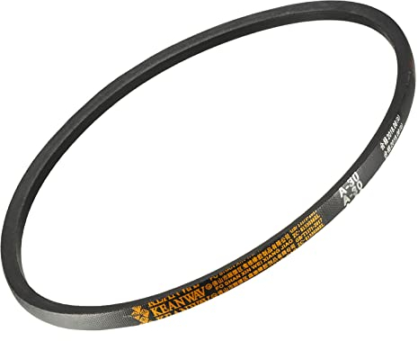 QUARKZMAN 30 Pulgadas Paso Longitud A-30 Transmisión Trapezoidal Correa x 1uds para Industrial Maquinaria, [Negro]