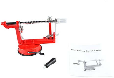 3-in-1 Apfelschäler, Entkerner, Slicer, Handkurbel, Kartoffelschäler, Spiralschneider, Werkzeug, 304 Edelstahl, Kuchenformer Für Küche, Restaurant