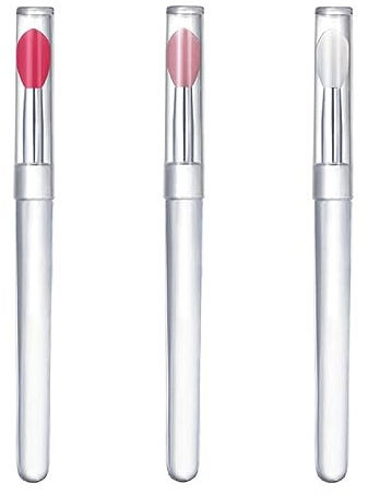 3 Pezzi Pennelli Labbra In Silicone Tappo Rossetto Sopracciglia Pennelli Bellezza Trucco Strumento Professionale Applicatore Per Applicare Mascara Lucidalabbra Ombretto