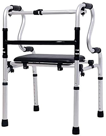 Gehhilfe für Senioren, Rollator, Gehgestell, zusammenklappbar, leichte, tragbare Rollator-Mobilitätshilfe für ältere Menschen mit Behinderungen, höhenverstellbar mit Duschrollator mit 2 Rädern It's so