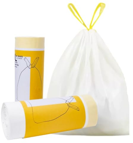 QIYIG Müllbeutel 10L 12L 15L bin liner bin Taschen Drawstring große starke Müllbeutel 10-12-15L(150Count)