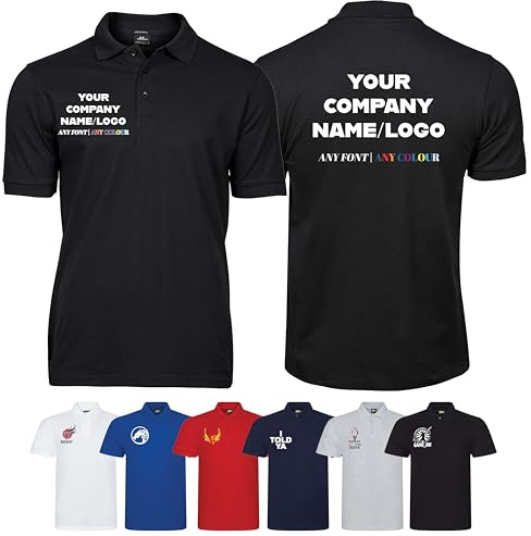 Varsany Personalised T-Shirt UK: Custom Workwear & Uniforms, Work Polo Shirts for Men Women, Unisex Tops