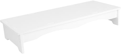 OSALADI 1pezzi Supporto Monitor Bianco per Computer Desktop Supporto Rialzato per Tastiera Base da Tavolo per Monitor Realizzato Bordi Levigati capacità Portante Elevata