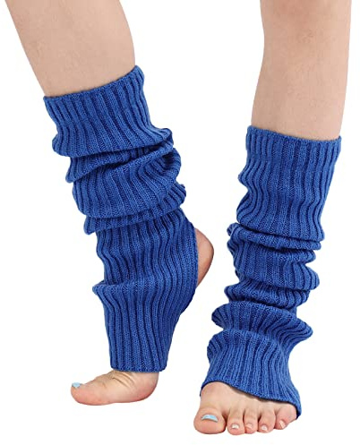 KAREN66 Stulpen Damen Mädchen Ballettstulpen mit Fersenloch, Gestrickt Beinwärmer Stulpen Ballett Damen Ballett Stulpen Winter Warme Beinstulpen Legwarmers Knöchelwärmer für Frauen