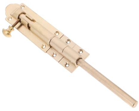 NUOBESTY Türriegelbeschläge Aus Antikem Messing Für Innentüren Robustes Riegelschloss Für Holztore Badezimmer-stallschloss Schieberiegelschlösser Für Türen Mit Einfacher Montage