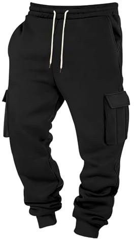 MOKBAY Pantaloni Uomo Cargo Elasticizzati Pantalone Lavoro con Tasche Eleganti Pantaloni per Casual Tattici