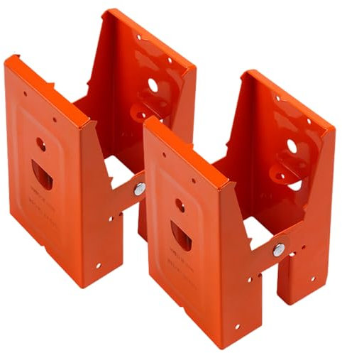 Saw Horse Brackets 2x4, 2Pcs Sawhorse Brackets, Woodworking Saw Horse for Chainsaws Cold Rolled Steel Sawhorse Holder Stand for 25° Opening Angle Wood Slot