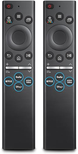 (Pack of 2) Universal Remote for Samsung TV Frame Solar Serif Crystal Curved LED QLED OLED Neo UHD SUHD HDTV 4K 8K 7 8 9 Series Smart TV Remotes Control Replacement - 2 Year Warranty