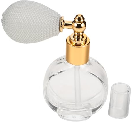 SAFIGLE Flacone di Profumo Atomizzatore Ricaricabile in Vetro per Polvere Corpo e Profumo, Portatile e Compatto Meccanismo di Spruzzo Efficiente, per Uso in Movimento