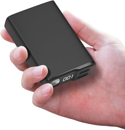 Power Bank 12000mAh Mini Portable Charger External Battery Packs with Fast Charge Dual 2.4A USB Outputs for iPhone 14 13 12 iPads Smartphones and More