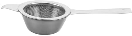 TOPBATHY Filtro per Tè in Rete Fine con Manico Ciotola Raccogligocce in Acciaio Setaccio Versatile per Infusore Spezie e Cocktail Adatto per Cucina e Bar