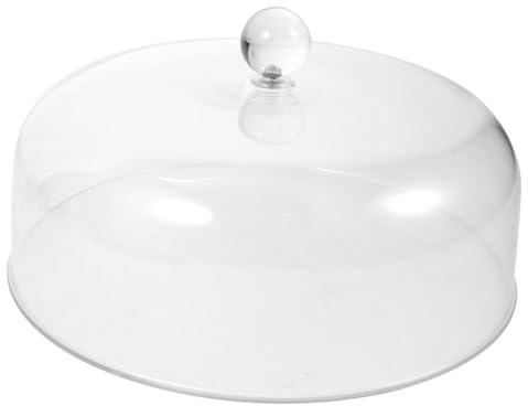 Sosoport Copertura Trasparente per Torta a Cupola Rotonda in Plastica Resistente, Coperchio Copritorta Leggero per Uso Domestico e Feste, Protezione Alimenti per Dessert e Piatti