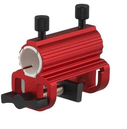 Support de parapluie compact et robuste en aluminium pour parasol sur terrasses, clôtures et bateaux (rouge)