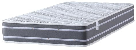King of Dreams Bamboo Matratze Stoff Bambus – Höhe 24 cm – Unterstützung sehr fest – Orthopädische, 90 x 200 cm