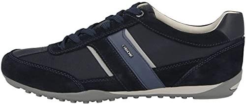 Geox U Wells C, Sneakers Hombre, Azul Dk Navy, 41 EU