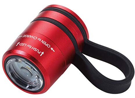 TROIKA Eco Run, Torcia elettrica Unisex-Adulto, Colore: Rosso, 3,5 cm