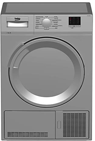 Beko DTLCE70051S 7kg Freestanding Condenser Tumble Dryer - Silver