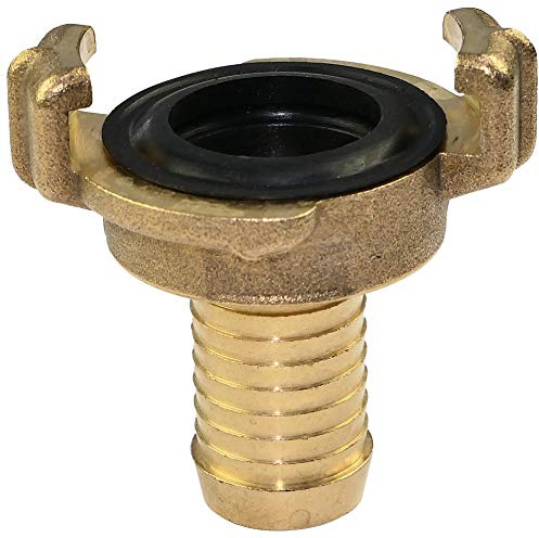 AERZETIX - Racor express/rápido de manguera de agua 3/4'' - racor giratorio de manga anillado - conector/punta de manguera de riego 2 garras - acero latón - C47457